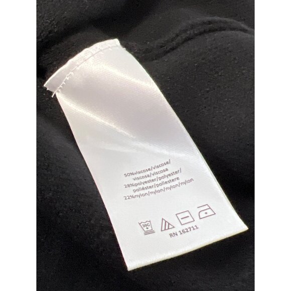 LB70 by Lloyd Boston Throw & Go Belted Sweater Knit Jacquard Dress Size XL Black - Picture 3 of 5